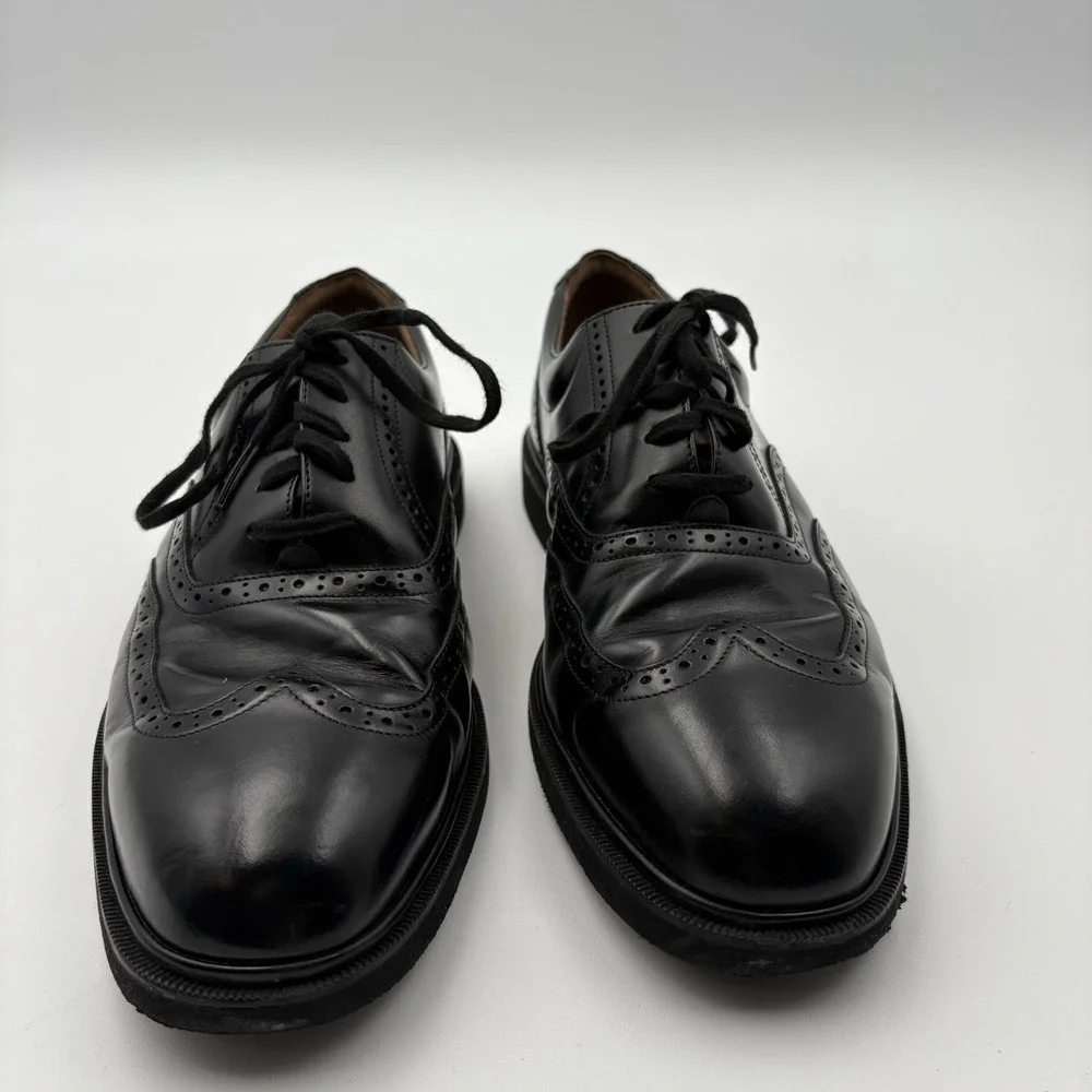 Rockport DresSports Mens 10M Black Leather Wingtip Brogue Oxford Shoes APM72401